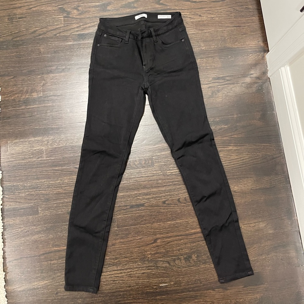 Kensie skinny mid rise black jeans - size 4